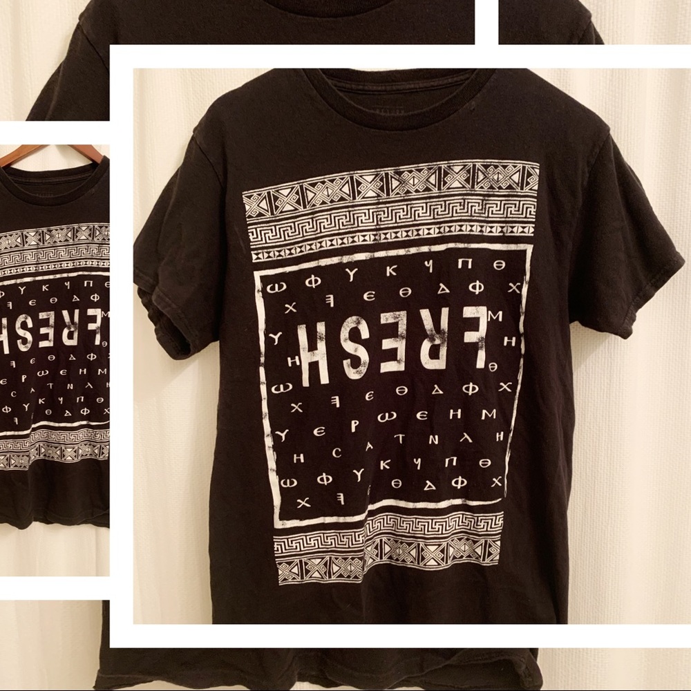Men’s Streetwear Fresh black graphic tee - Medium